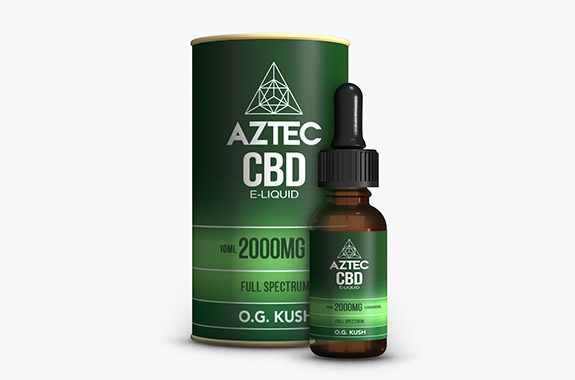 Full Spectrum CBD E-LIQUID 10ml 2000mg O.G Kush | AZTEC JAPAN